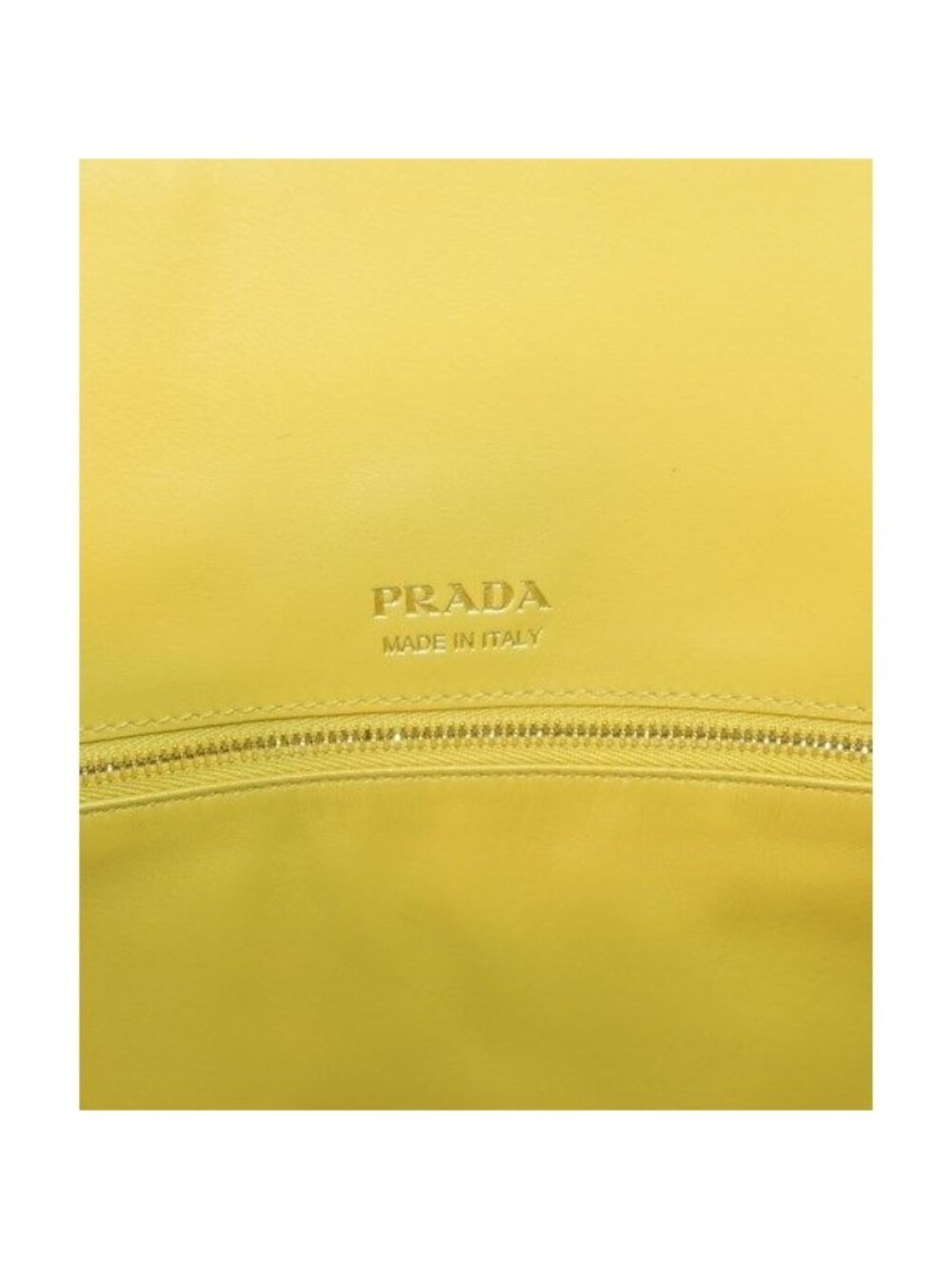 Prada Tote Leather Yellow - Picture 4 of 9